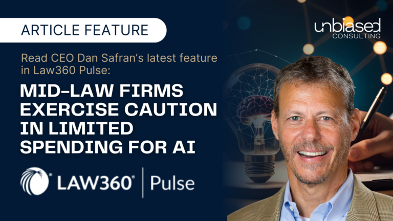 Law360 Pulse: Mid-Law Firms Exercise Caution In Limited Spending For AI