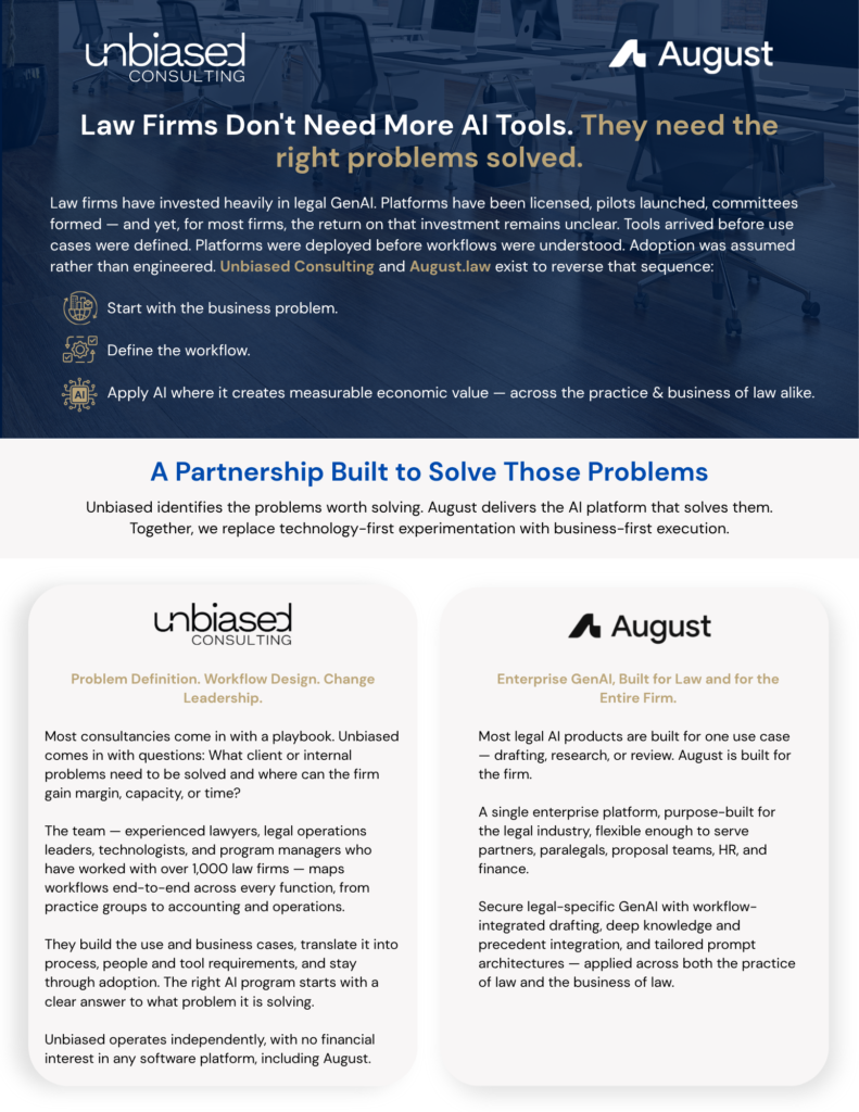 Unbiased Consulting August Law