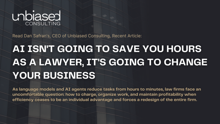 AI isn't going to save you hours as a lawyer, it's going to change your business